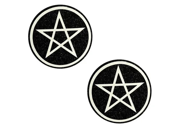 Wicca Glitter Nipple Cover Pasties – 4 Different Designs Black > Clothes > Pasties
