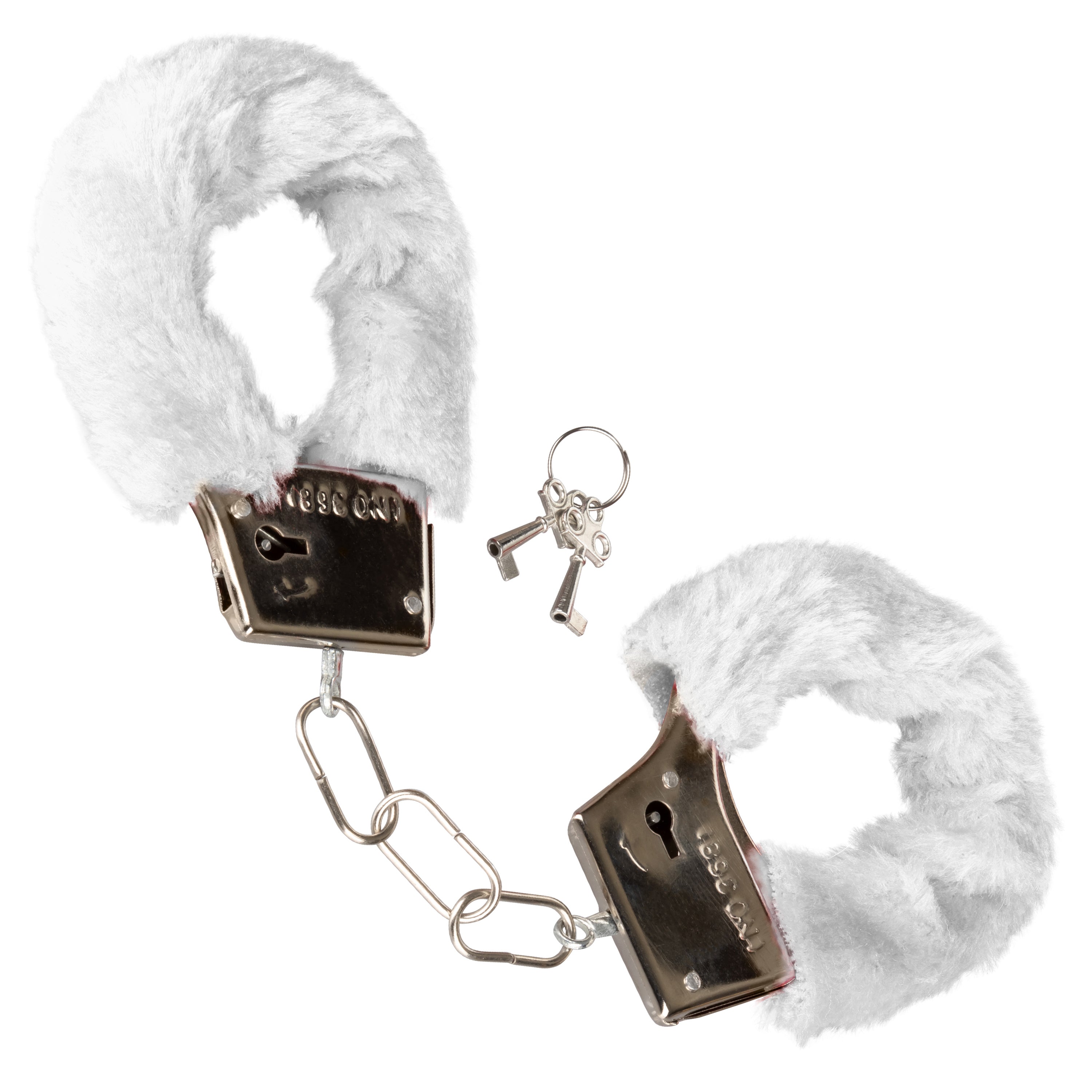 Playful Furry Cuffs White – Soft Plush Material Bondage Handcuffs > Bondage Gear > Handcuffs