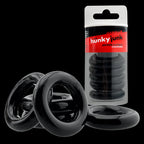 Jacker 5-Stack Five-Pack Tube Super-Strong Cockrings Black > Cock Ring > Sets