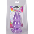 Crystal Jellies Double Pop Plug – Phthalate-Free Silicone 6 Inch Plug Purple > Anal Range > Butt Plugs