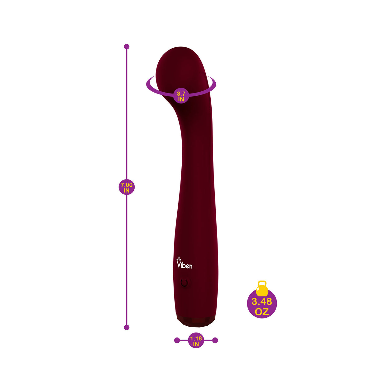 Viben Devotion Ruby G-Spot Vibrator – Sleek Design G-Spot Vibrator > Sex Toys For Ladies > G-Spot Vibrators