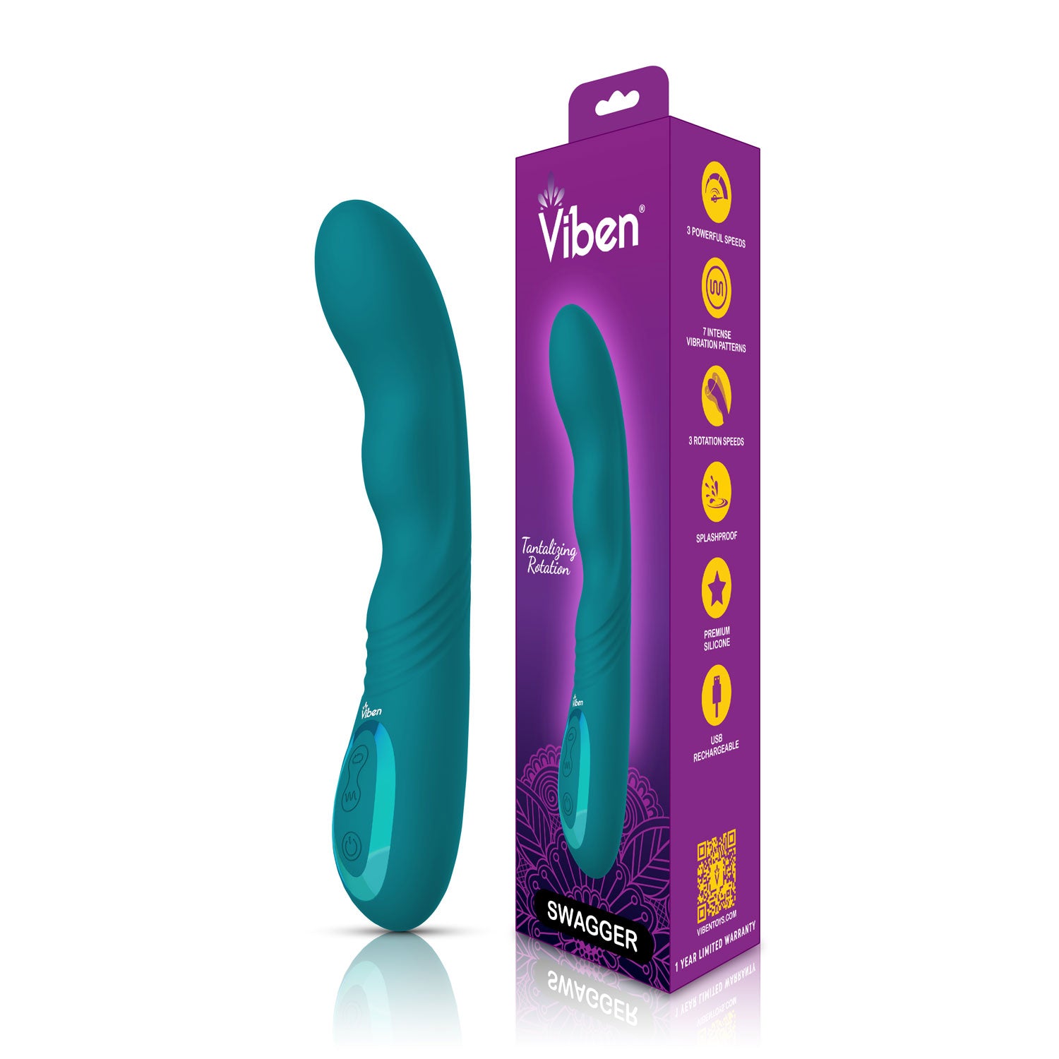 Viben Swagger Ocean Rotating G-Spot Vibrator Electric Massager