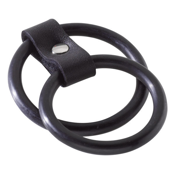 Spartacus Nitrile Dual Cock Ring (Black) – Comfortable Grip Cock Ring > Clothes > Mens Leather