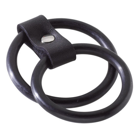 Nitrile Dual Cock Ring Black for Enhanced Comfort and Grip COCK RINGS