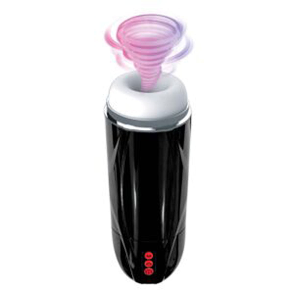 Vibrating Male Masturbator with Sucking and Vibration Functions Black Black Strokers - Auto