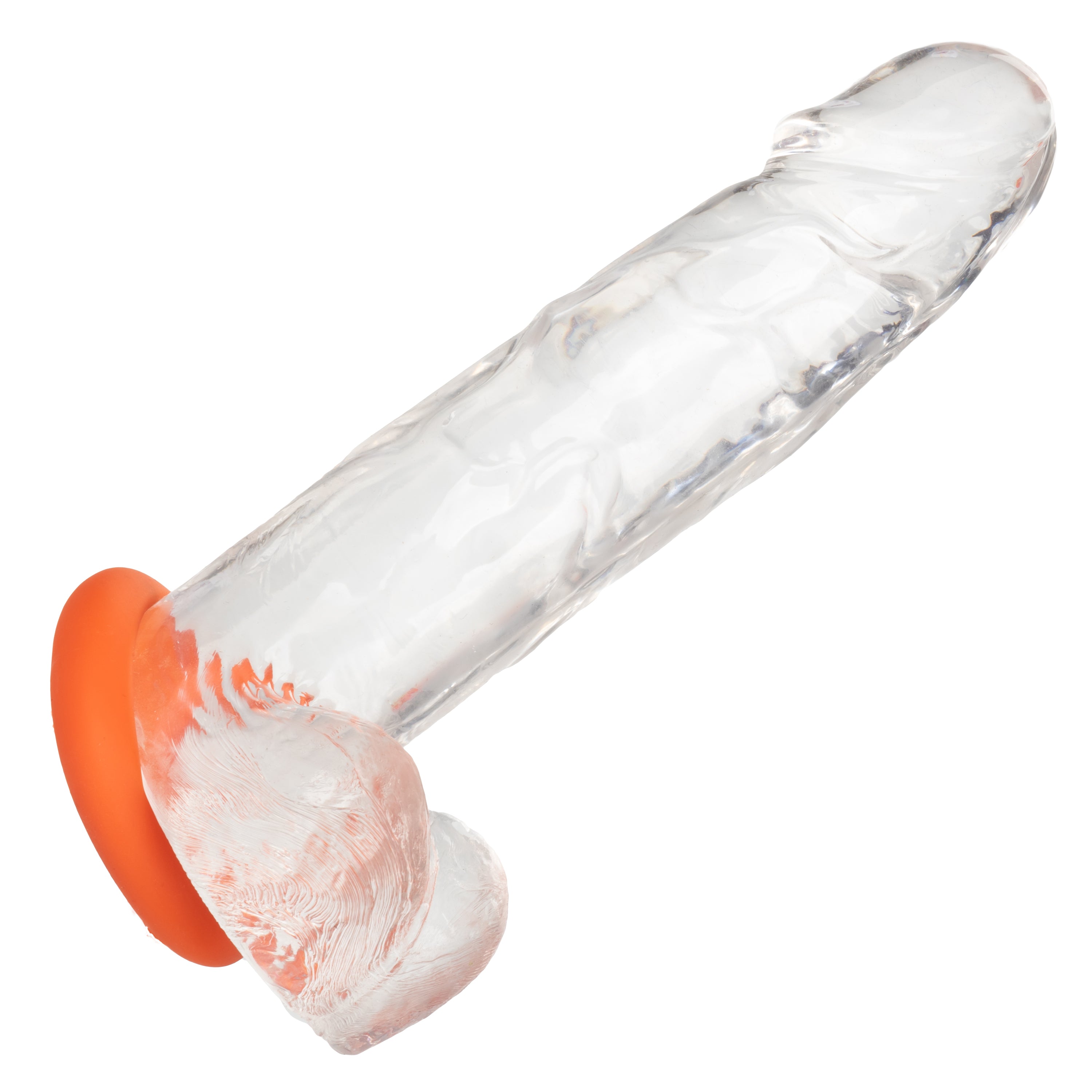 Alpha Liquid Silicone Prolong Large Ring Orange 1.25 Inch Diameter Stretchy Comfortable Durable COCK RINGS