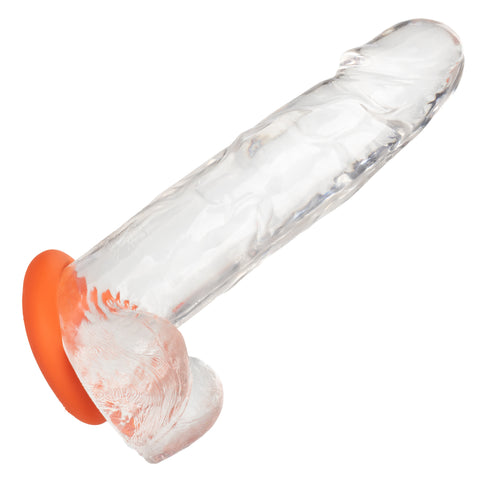 Alpha Liquid Silicone Prolong Large Ring Orange 1.25 Inch Diameter Stretchy Comfortable Durable COCK RINGS