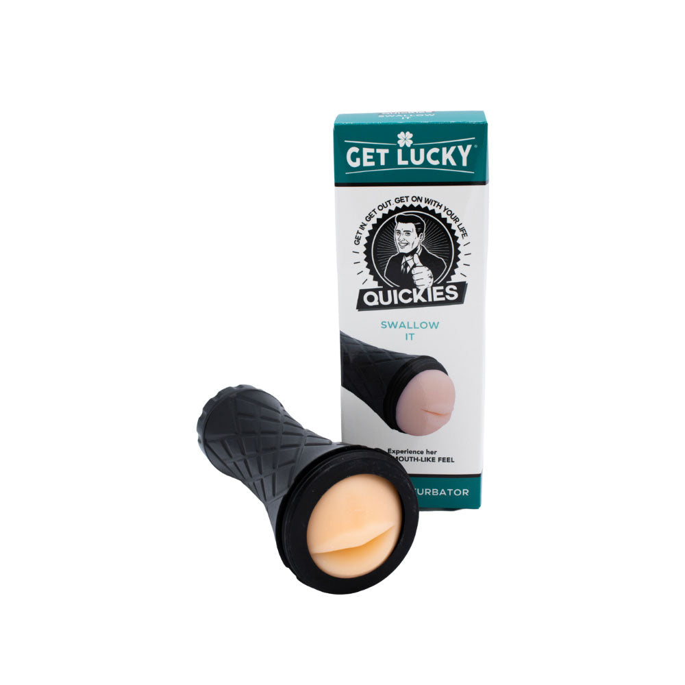 Quickies Swallow It (Ultra-Soft) Male Masturbator – Realistic Mouth Design Male Masturbator > Sex Toys For Men > Masturbators > Manual