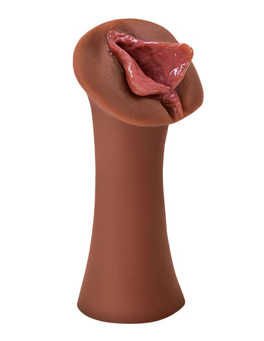 Extreme Wet Pussies Luscious Lips (Brown) – Self-Lubricating Stroker Masturbation Aids for Males