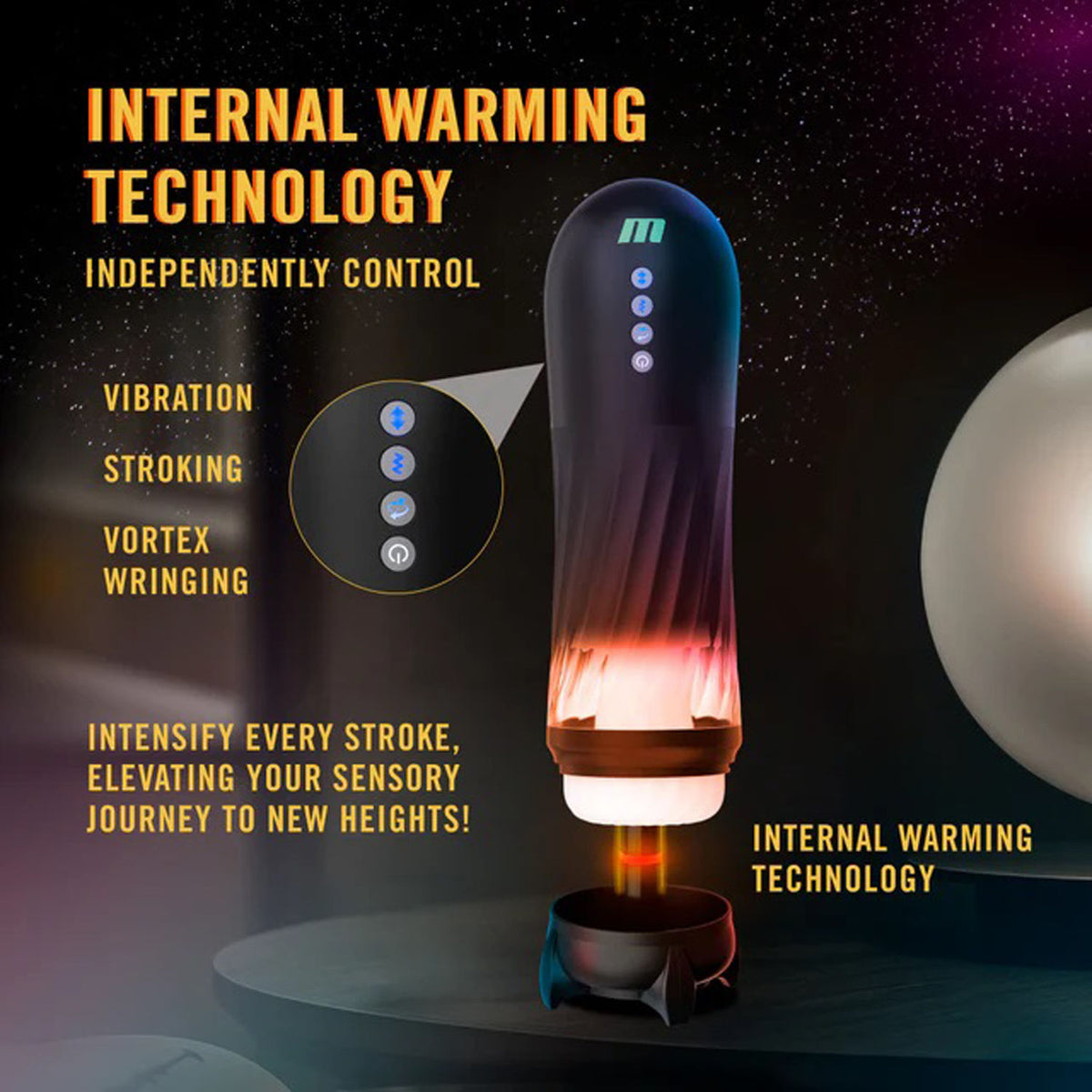 Quantumx Triple Action Automatic Stroker (Black) – Stroker > Sex Toys For Men > Masturbators Premium