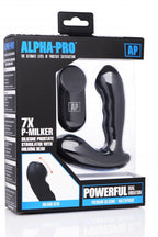 7x P-Milker Silicone Prostate Stimulator with Milking Bead – Silicone Prostate Massager Black > Anal Range > Prostate Plugs