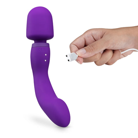 Wellness Dual Sense Purple Electric Massager with Dual Vibration > Sex Toys For Ladies > Wand Massagers and Attachments