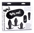 Bang Backdoor Adventure Kit (Black) – 3 pack Wireless Vibrating Butt Plugs > Anal Range > Butt Plug Kits