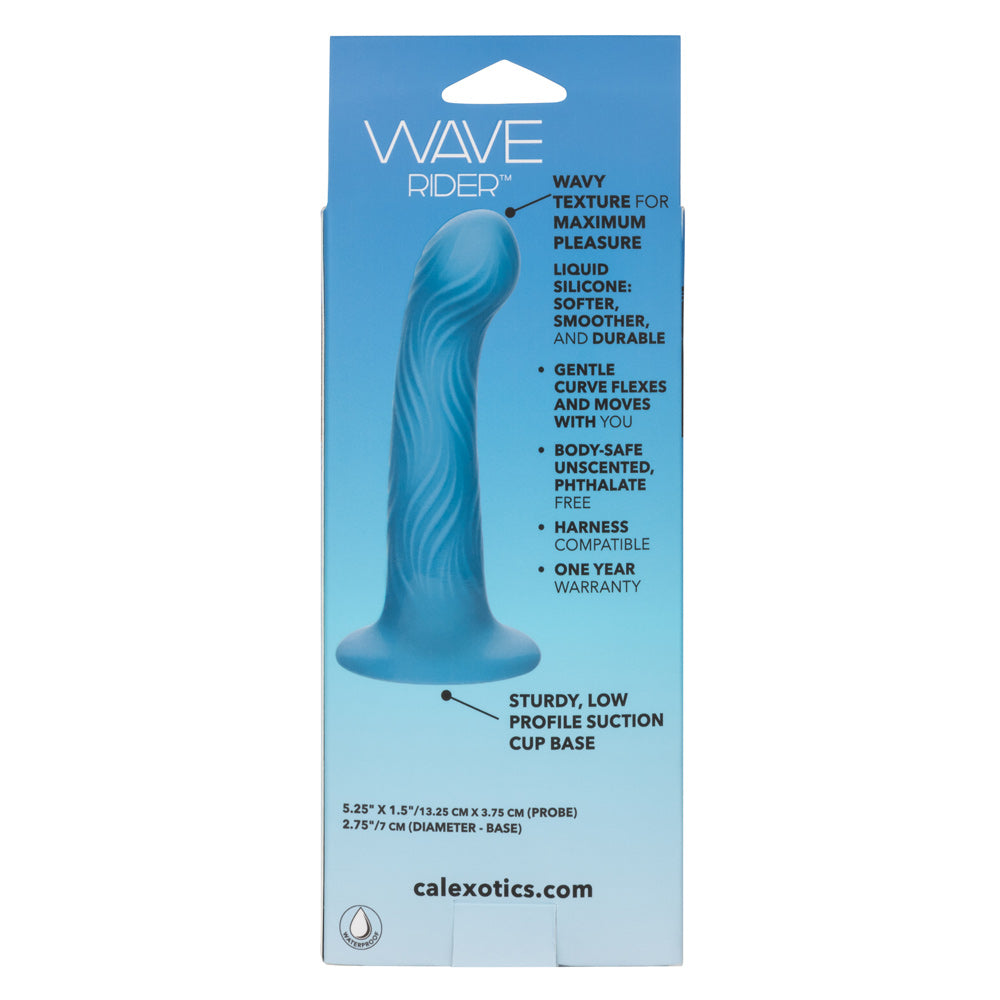 Wave Rider Ripple Blue G-Probe Dildo with Wavy Texture > Dildos > Neutral Dildos