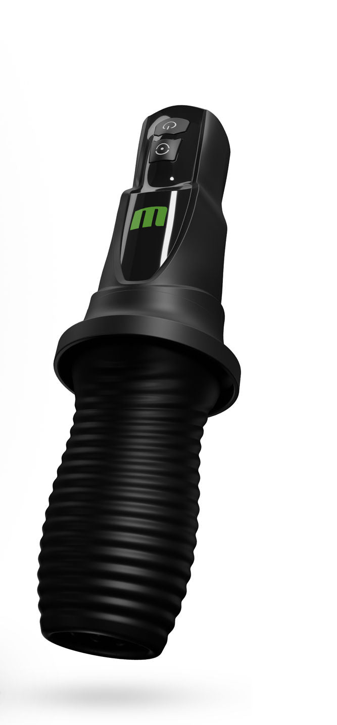 M For Men 3rd Base Oral Stroker Black Ergonomic Handle > Sex Toys For Men > Masturbators > Vibrating