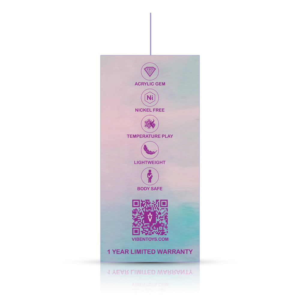 Cheeky Charms Silver Metal Butt Plug with Heart Clear Jewel Medium (8.03cm) > Anal Range > Jewel Butt Plugs