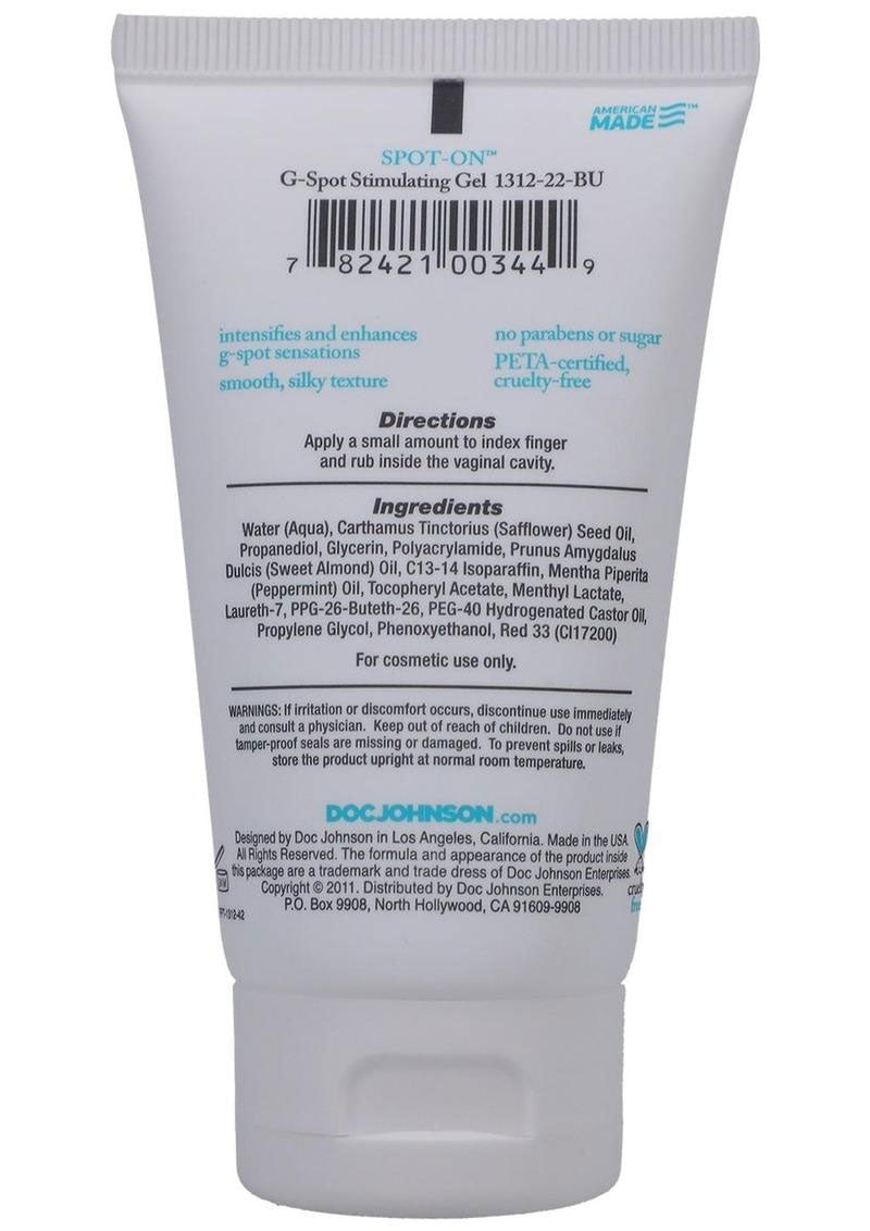 Spot-On G-Spot Stimulating Gel 56 Gram Tube Intimate Enhancement Gel > Essentials > Womens Enhancers