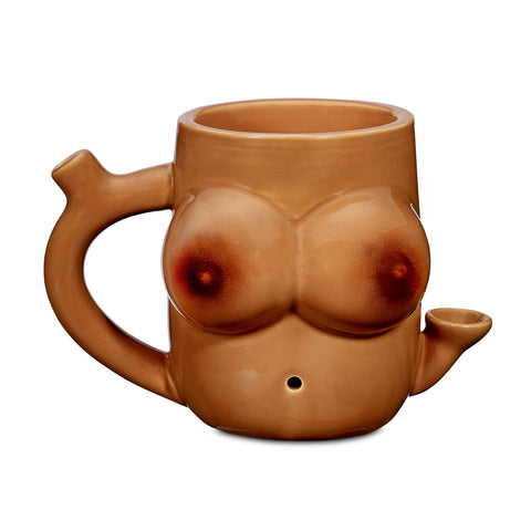 Boob Shaped Ceramic Mug for People of Color 12oz Drinkware Default Title Gag Gifts & Novelties