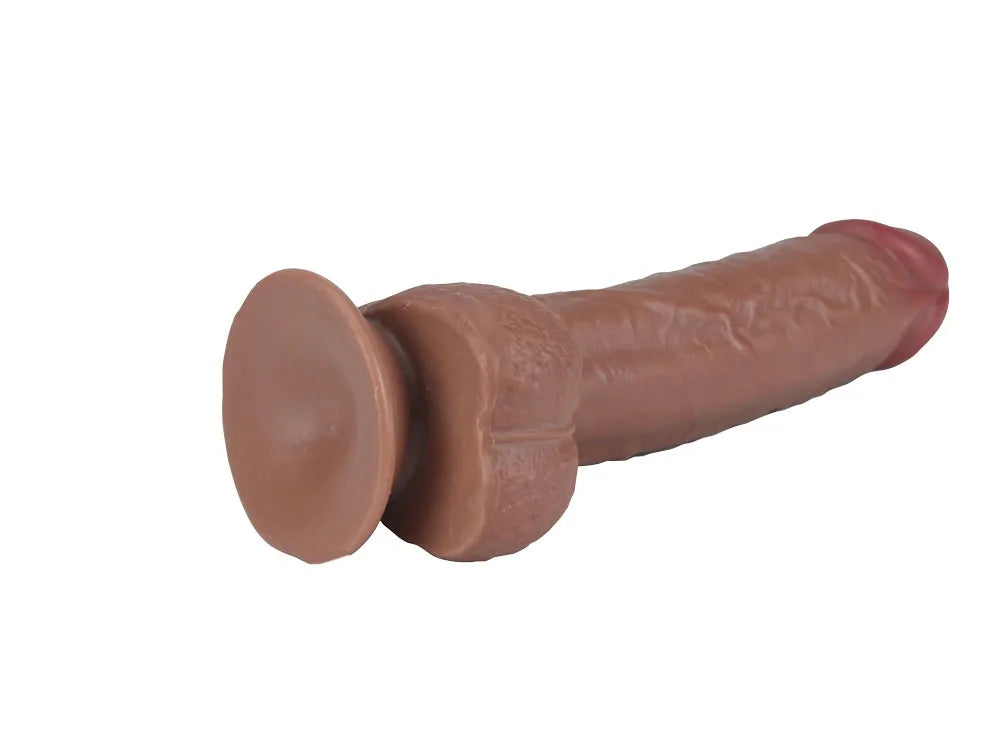 Real Skin 9 Inch Dual Layer Sliding Skin Dildo > Dildos > Realistic Dildos
