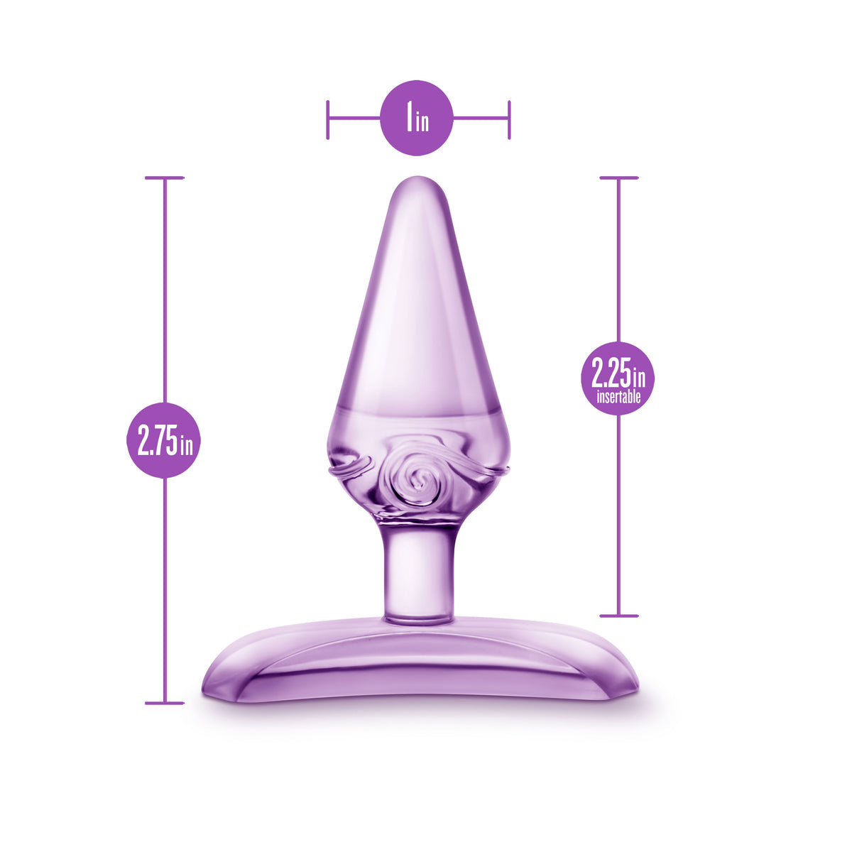 Blush Jolly Plug Blue 2.75 Inch Petite Beginner Anal Toy Comfortable Design > Anal Range > Butt Plugs