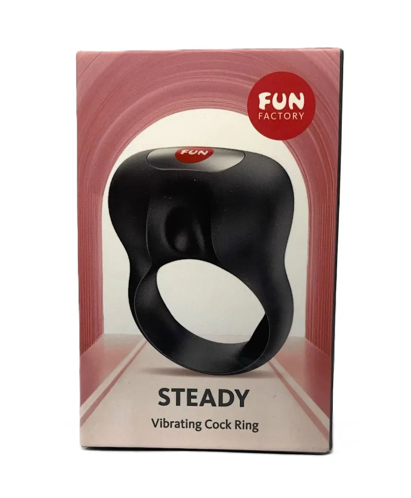 Steady Waterproof Bullet Vibrating Cockring Black > Cock Ring > Vibrating