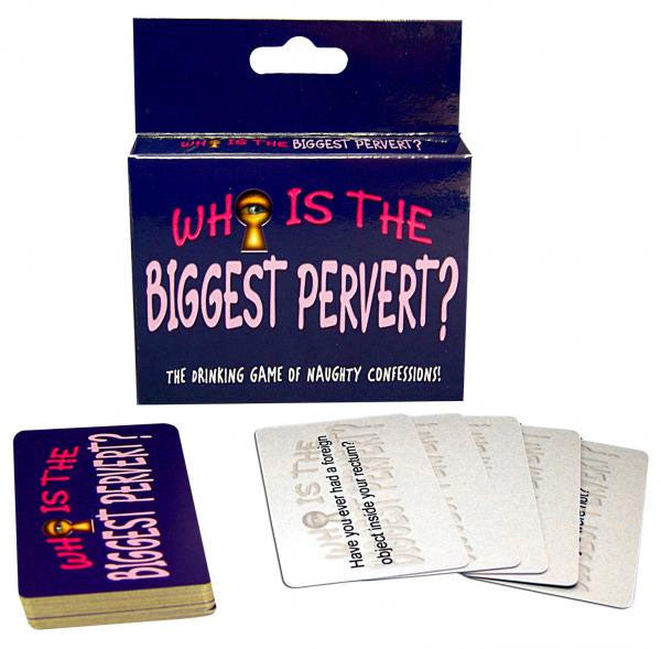 Who Is the Biggest Pervert Drinking Card Game > Novelties > Card Games