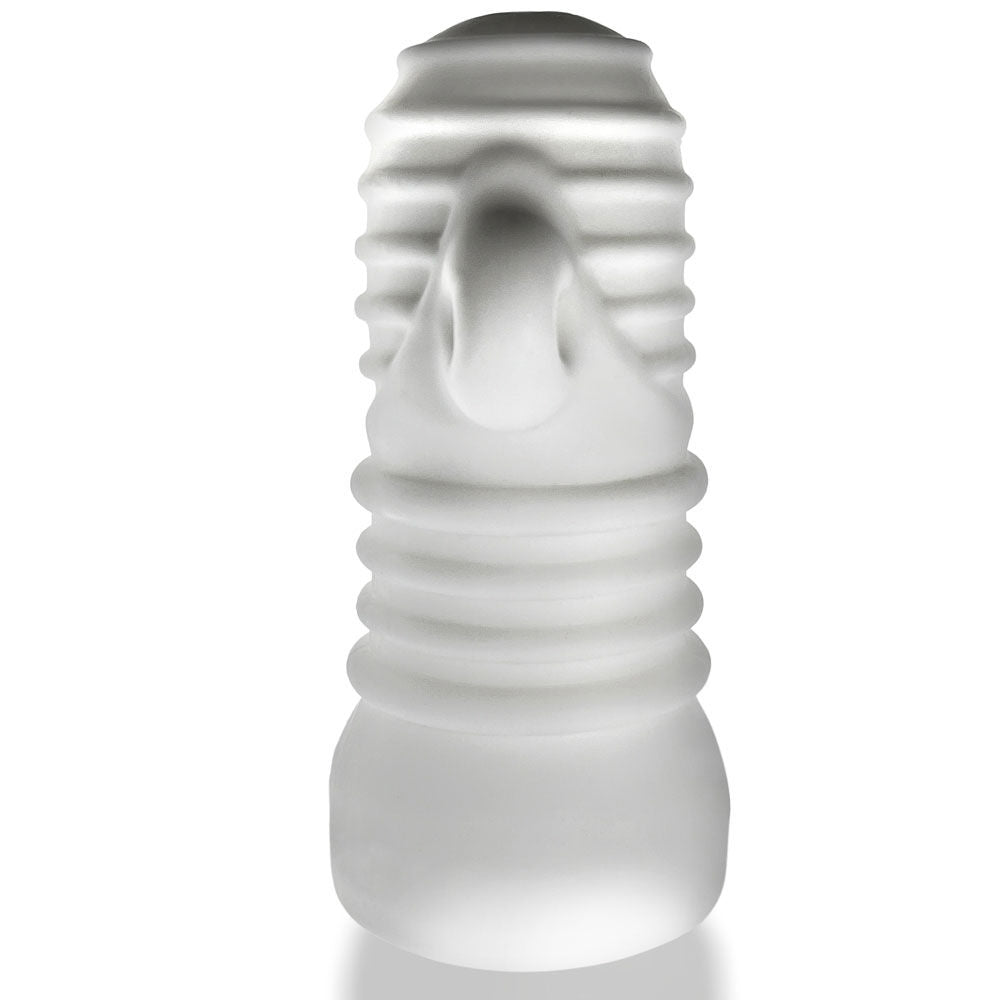 Jackt White Ice Male Stroker Sleeve with Nubs and Ridges Strokers - Manual