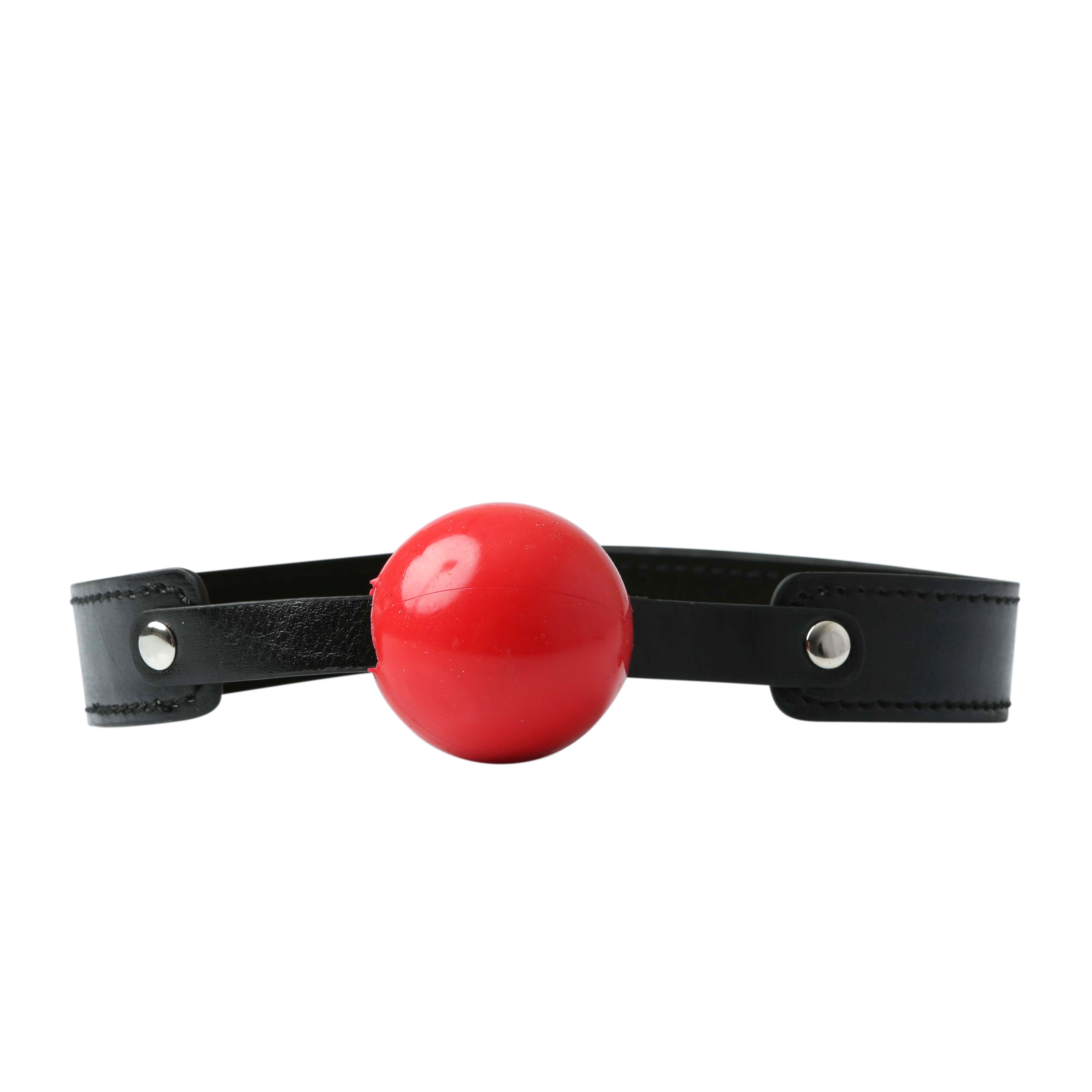 Sex and Mischief Solid Red Ball Gag for Adult Play and Adventure Gags