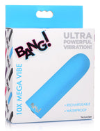 Mega Vibrator Bullet in Black with 10 Vibration Patterns (Black / Blue /Pink) > Vibrators > Mini Vibrators