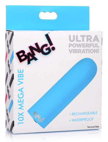 Mega Vibrator Bullet in Black with 10 Vibration Patterns BULLETS