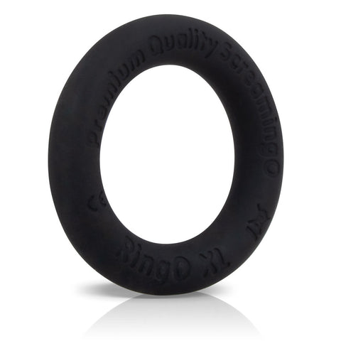 RingO XL Liquid Silicone Cock Ring in Black by Screaming O COCK RINGS
