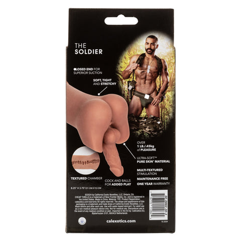 Cheap Thrills The Soldier Stroker - Realistic Pure Skin Material Masturbator Strokers - Manual