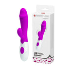 Pretty Love Snappy – 30 Function Silicone Dual Rabbit Vibrator 19.5cm overall Length > Vibrators > Ladies > Rabbit