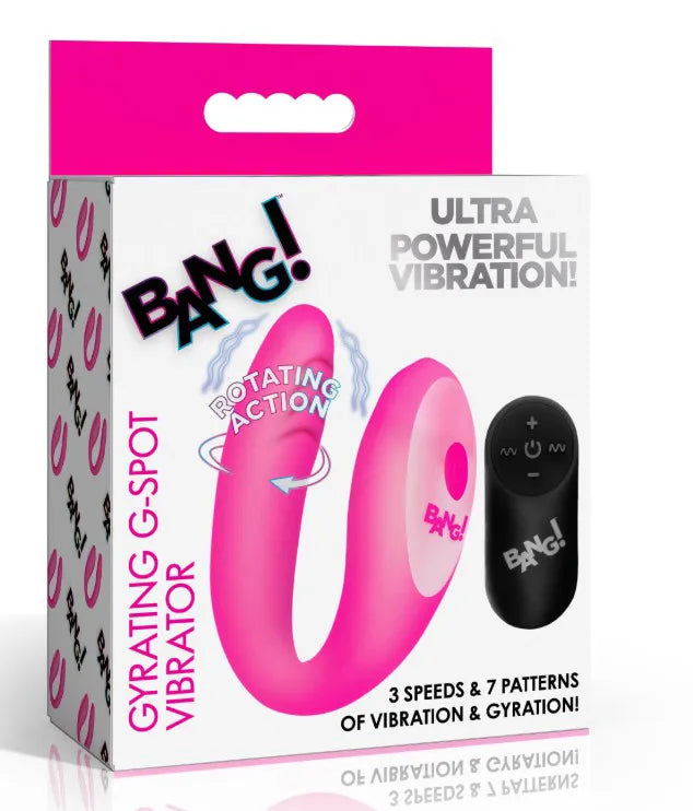BG Gyrating G-Spot Vibrator – Remote-Controlled Silicone Vibrator Pink > Vibrators > G-Spot