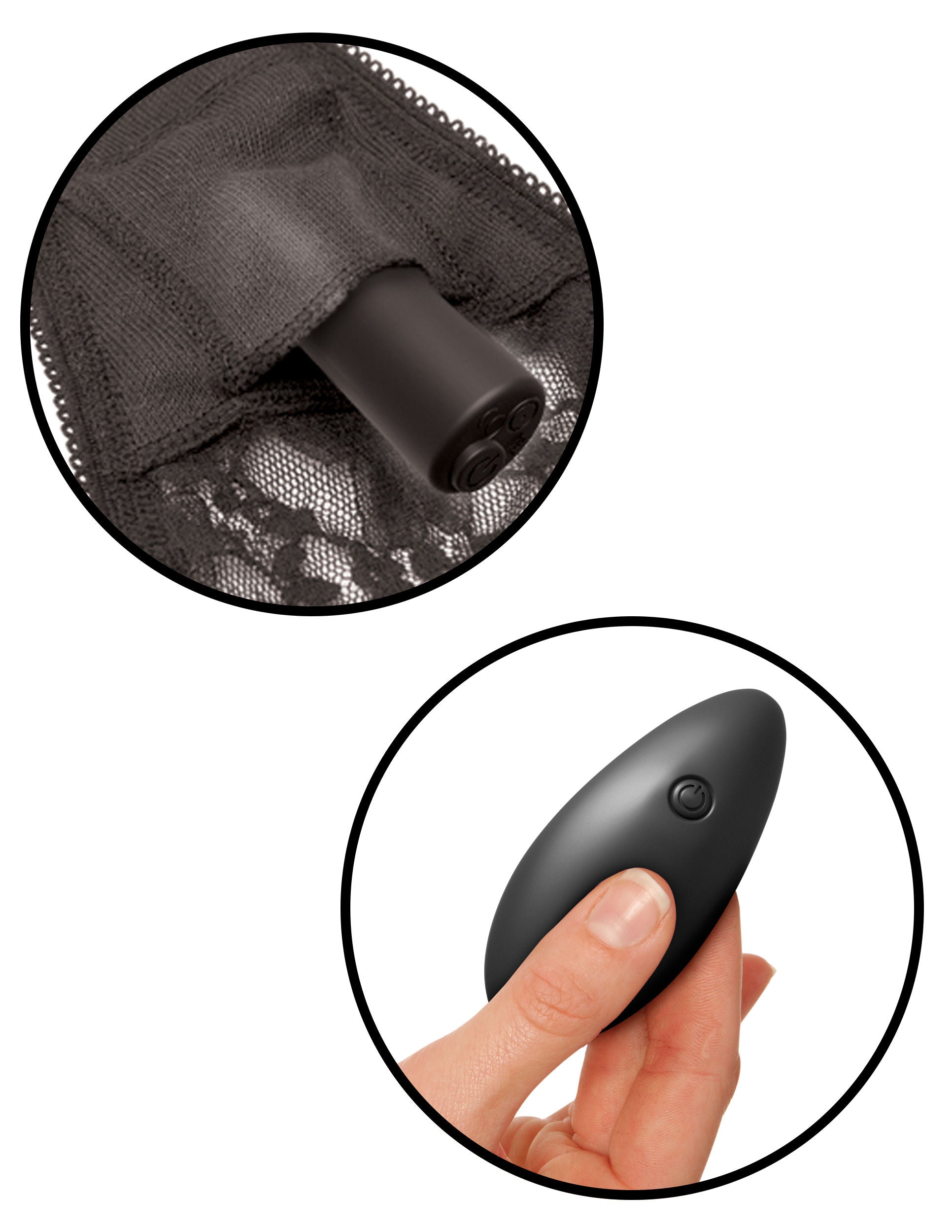 Fetish Fantasy Date Night Remote Control Vibrating Panties Black Panty Vibrators