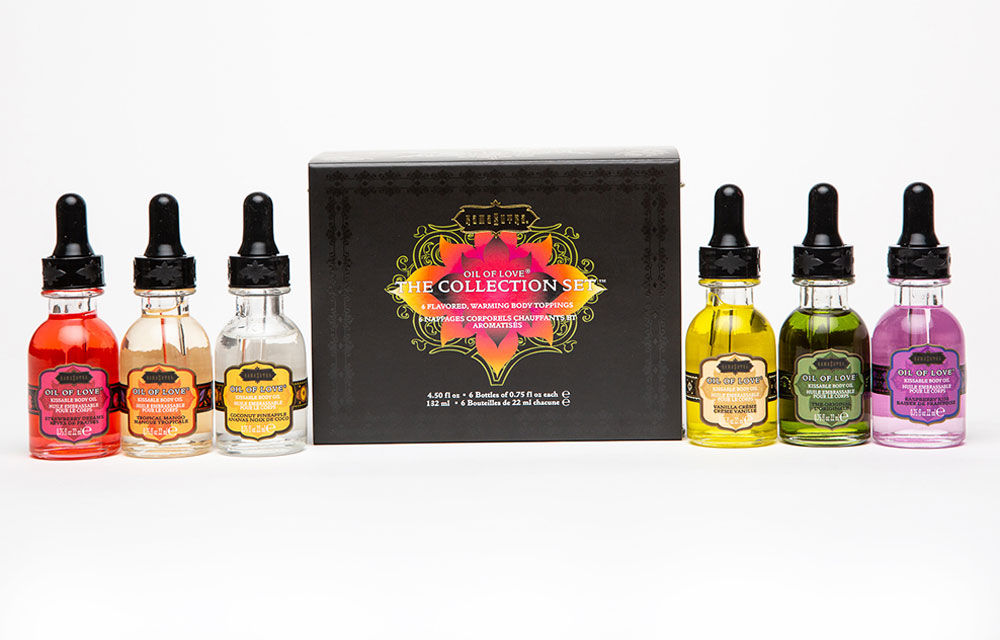 Kama Sutra Oil of Love Massage Oil Collection Set Six Flavors Massage Oil