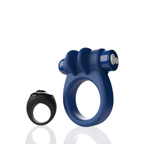 Screaming O Remote Controlled Switch Vibrating Ring Blue – Versatile Deep Rumbling Vibrations Cock Rings Vibrating