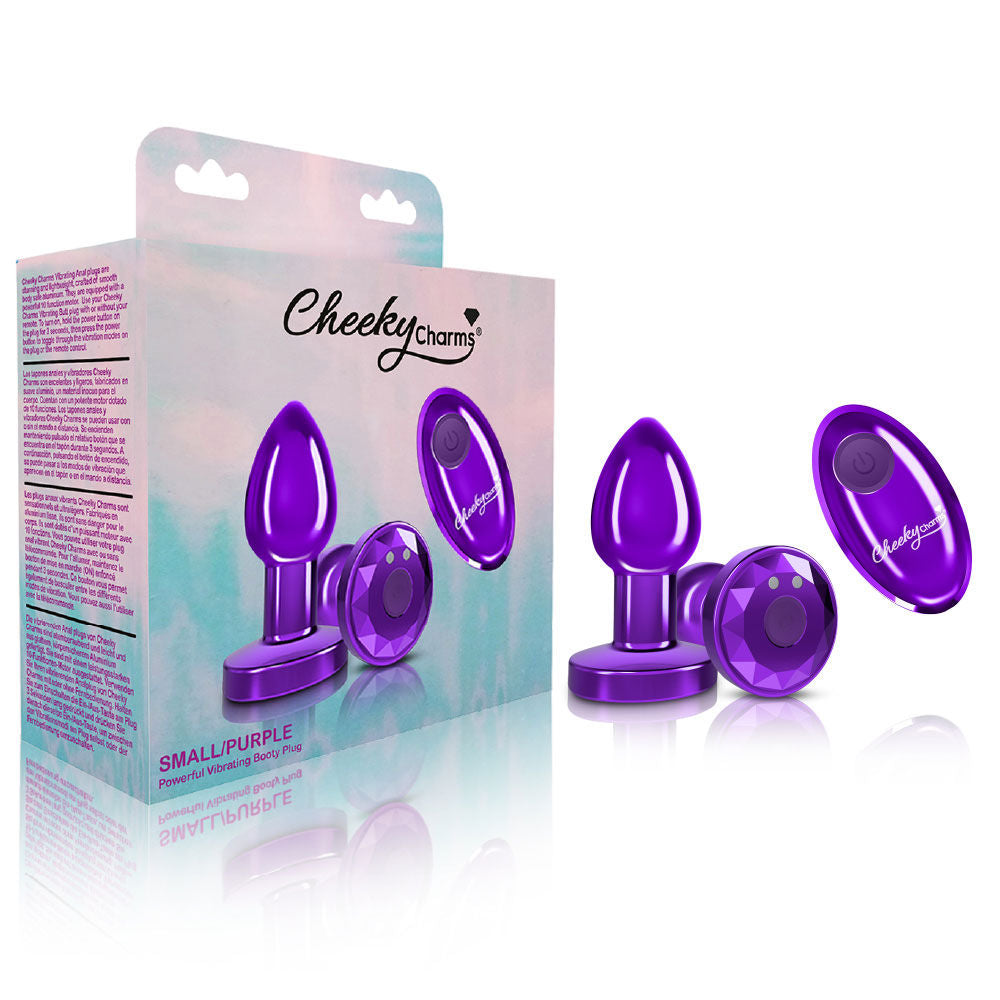 Viben Small Purple Metal Remote-Controlled Vibrating Plug Butt Plugs - Vibrating