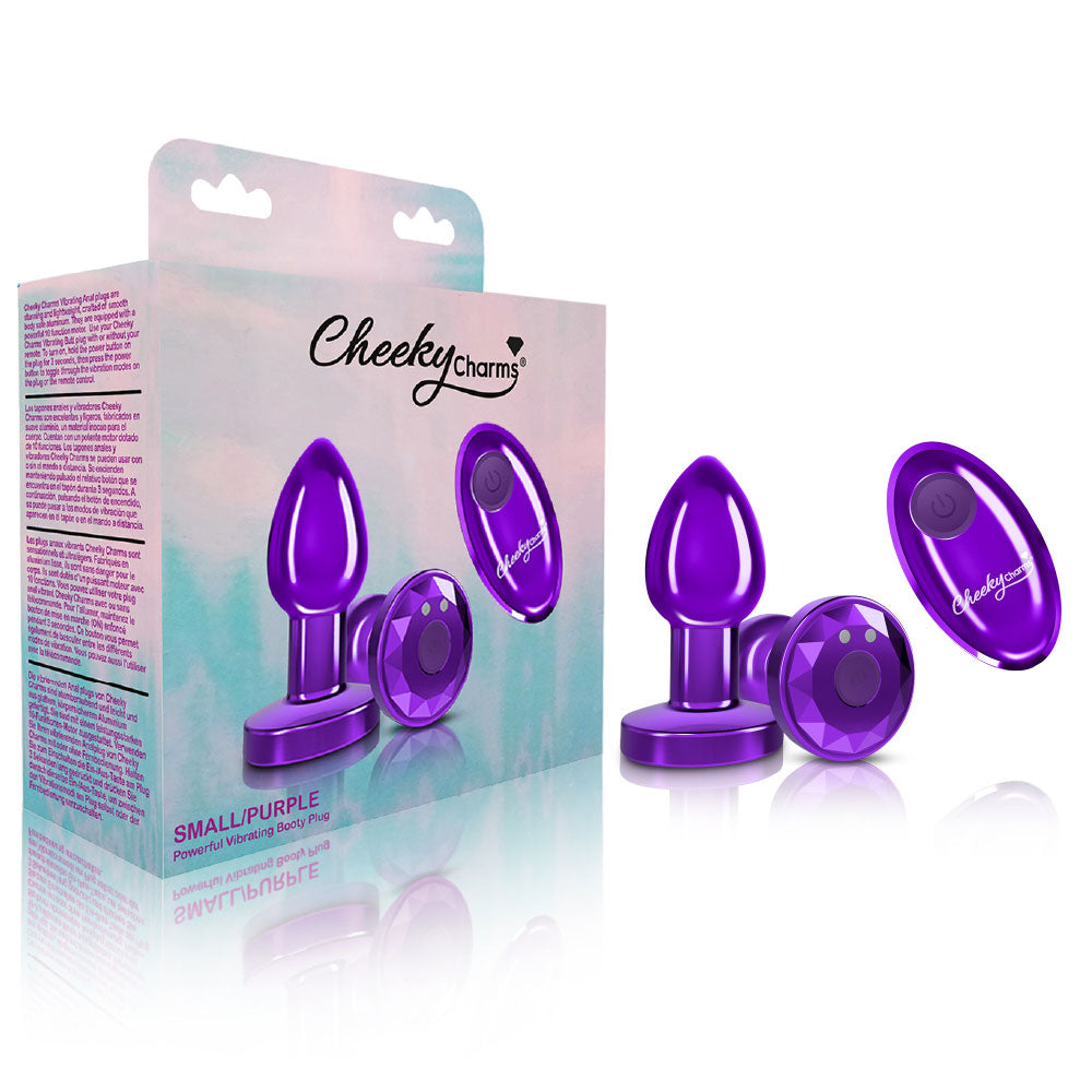 Viben Small Purple Metal Remote-Controlled Vibrating Plug Purple Small > Anal Range > Vibrating Butt Plugs