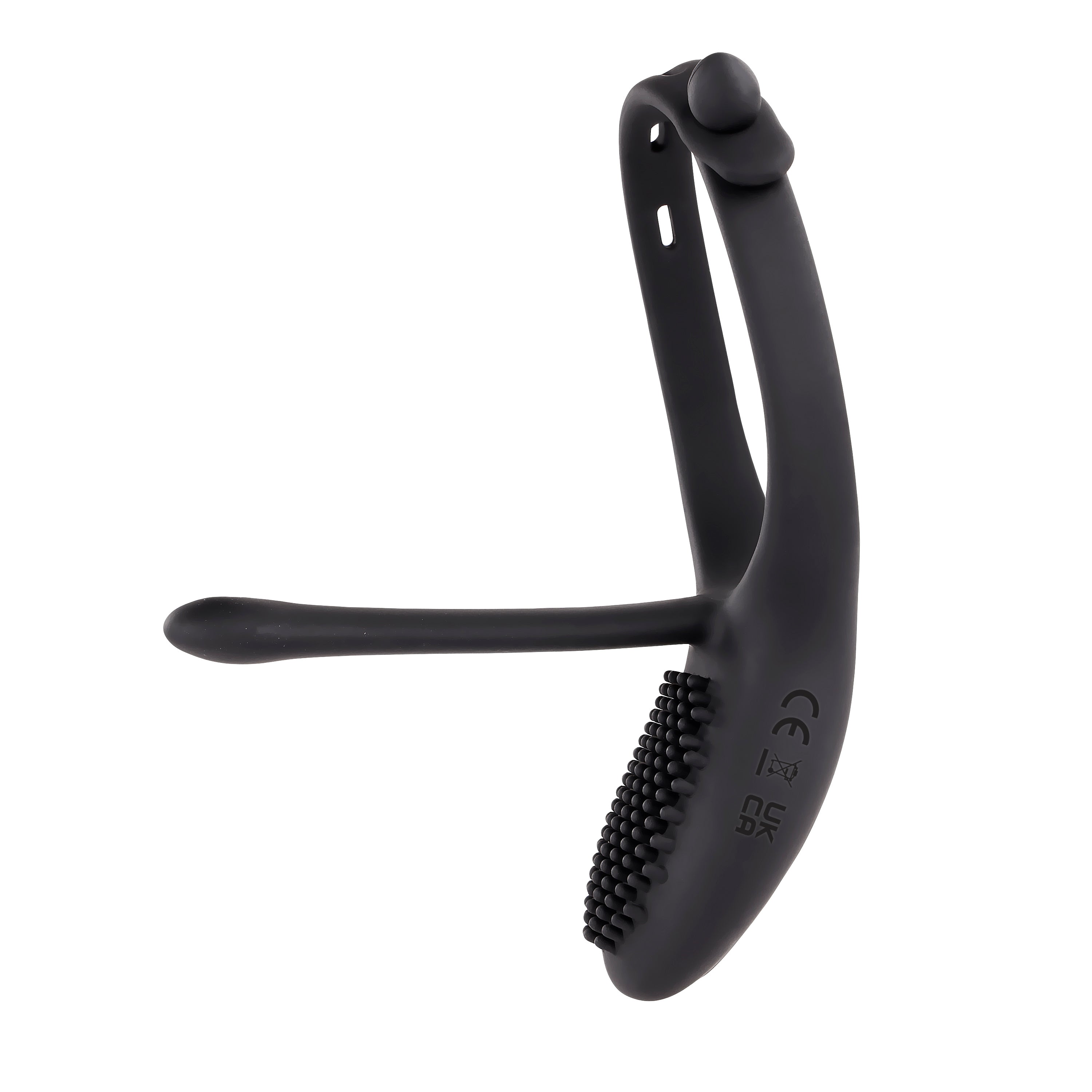 Adjustable Black Vibrating Cock Ring with Dual Motors and Remote Cock Rings Vibrating