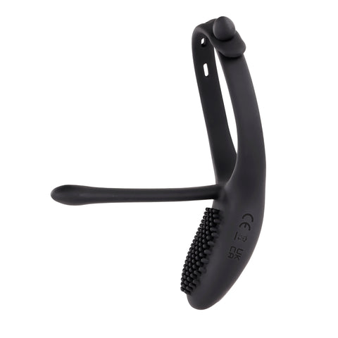 Adjustable Black Vibrating Cock Ring with Dual Motors and Remote Cock Rings Vibrating