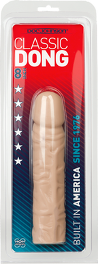 Doc Johnson Classic 8 Inch Dong – Lifelike Textured Silicone Dong Flesh > Dildos > Realistic Dildos