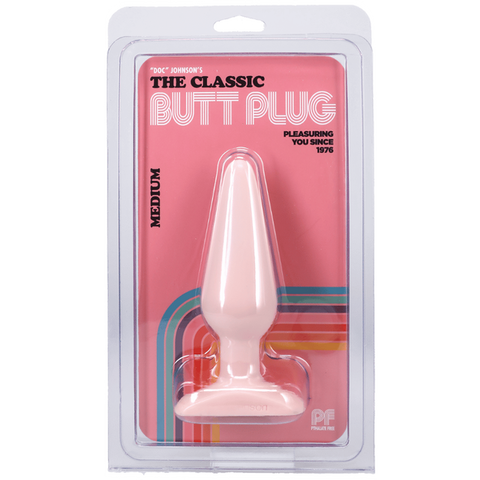 Classic Smooth Butt Plug Medium Flesh Pink Beige Medium > Anal Range > Butt Plugs