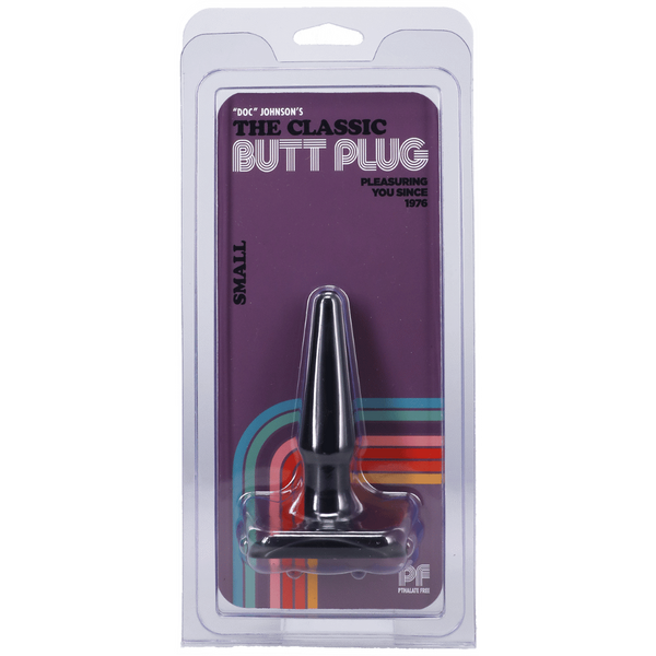 Classic Smooth Butt Plug Small Black > Anal Range > Butt Plugs