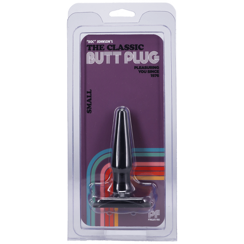 Classic Smooth Butt Plug Small Black > Anal Range > Butt Plugs