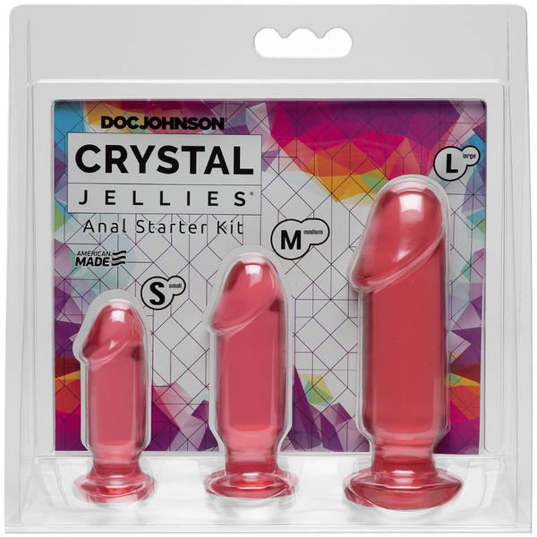 Crystal Jellies Anal Starter Kit – Smooth Shaft Plugs > Anal Range > Butt Plug Kits