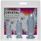 Crystal Jellies Anal Starter Kit Clear in packaging