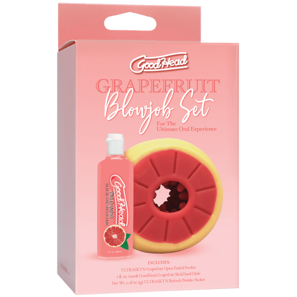 Goodhead Grapefruit Blowjob Set With Glide Sleeve Default Title > Lube > Oral Gels & Sprays