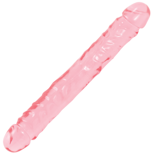 Crystal Jellies 12 Inch Double Dong (Pink) – Large Dildo > Dildos > Double Dildos