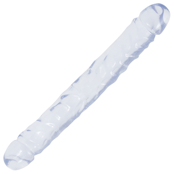 Doc Johnson Crystal Jellies Jr. Double Dong – Soft Flexible 12 Inch Double-Ended Dong > Dildos > Double Dildos